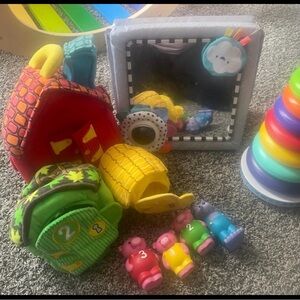 Source Unknown Vibrant Learning Toy Set with Mirror and Stackables